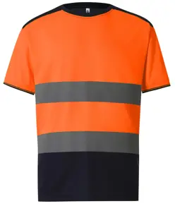T-shirt alta visibilità bicolore (HVJ400) YOKO