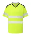 T-shirt alta visibilità con colletto alla coreana comfort (HVJ430) YOKO
