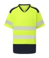 T-shirt alta visibilità con colletto alla coreana comfort (HVJ430) YOKO