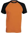 T-shirt baseball bicolore a maniche corte Kariban