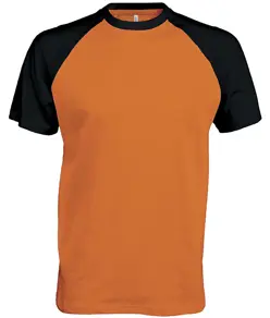 T-shirt baseball bicolore a maniche corte Kariban