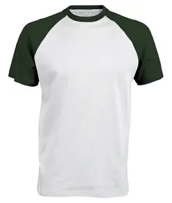 T-shirt baseball bicolore a maniche corte Kariban