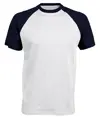 T-shirt baseball bicolore a maniche corte Kariban
