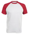 T-shirt baseball bicolore a maniche corte Kariban