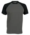 T-shirt baseball bicolore a maniche corte Kariban