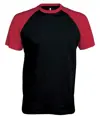 T-shirt baseball bicolore a maniche corte Kariban