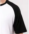 T-shirt baseball bicolore a maniche corte Kariban
