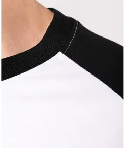 T-shirt baseball bicolore a maniche corte Kariban