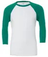 T-shirt baseball unisex triblend con maniche a ¾ Bella Canvas