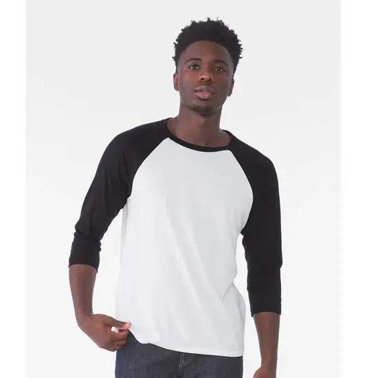 T-shirt baseball unisex triblend con maniche a ¾ Bella Canvas