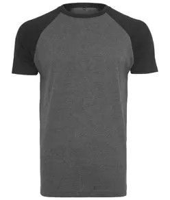 T-shirt bicolore maniche raglan Build Your Brand