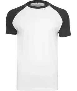 T-shirt bicolore maniche raglan Build Your Brand