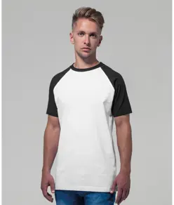 T-shirt bicolore maniche raglan Build Your Brand