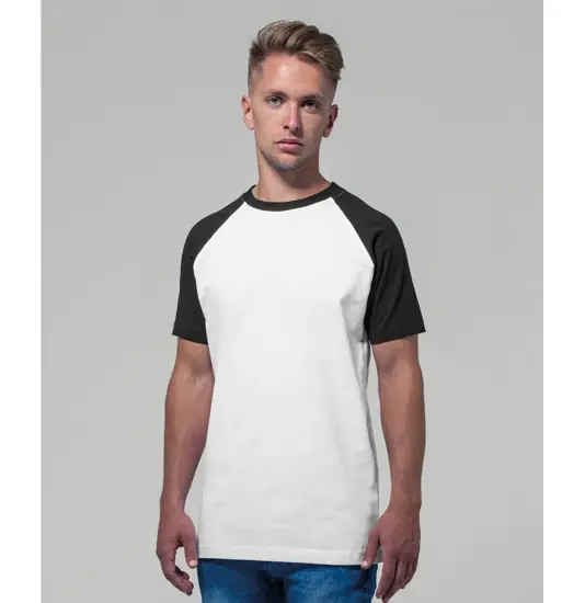 T-shirt bicolore maniche raglan Build Your Brand