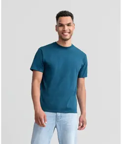 T-shirt classica pesante in cotone ringspun Russell