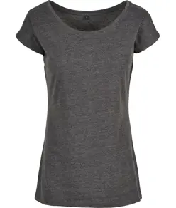 T-shirt con scollo ampio da donna Build Your Brand Basic