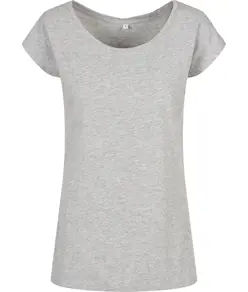 T-shirt con scollo ampio da donna Build Your Brand Basic