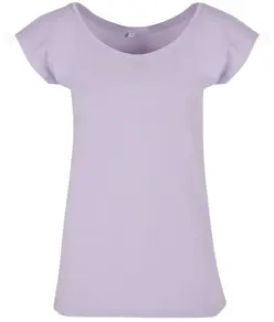 T-shirt con scollo ampio da donna Build Your Brand Basic