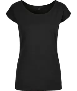 T-shirt con scollo ampio da donna Build Your Brand Basic