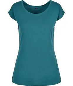 T-shirt con scollo ampio da donna Build Your Brand Basic