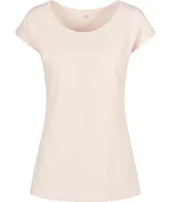 T-shirt con scollo ampio da donna Build Your Brand Basic