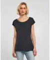 T-shirt con scollo ampio da donna Build Your Brand Basic