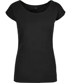 T-shirt con scollo ampio da donna Build Your Brand Basic