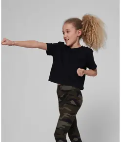 T-shirt corta bambina in jersey Build Your Brand