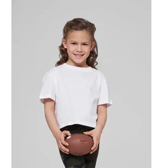 T-shirt corta bambina in jersey Build Your Brand