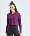 T-shirt corta da donna a maniche lunghe con cappuccio TriDri® TriDri