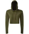 T-shirt corta da donna a maniche lunghe con cappuccio TriDri® TriDri