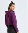 T-shirt corta da donna a maniche lunghe con cappuccio TriDri® TriDri