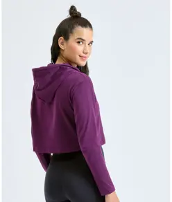 T-shirt corta da donna a maniche lunghe con cappuccio TriDri® TriDri