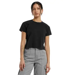T-shirt corta vintage donna Build Your Brand