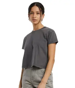 T-shirt corta vintage donna Build Your Brand