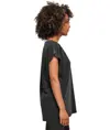T-shirt da donna con lavaggio acido e spalle scese Build Your Brand