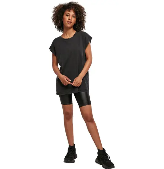 T-shirt da donna con lavaggio acido e spalle scese Build Your Brand