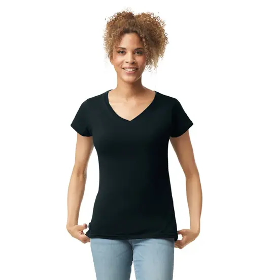 T-shirt da donna con scollo a V Softstyle™ Gildan