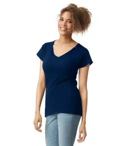 T-shirt da donna con scollo a V Softstyle™ Gildan