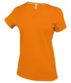T-shirt donna a maniche corte con scollo a V Kariban