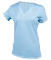 T-shirt donna a maniche corte con scollo a V Kariban