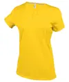 T-shirt donna a maniche corte con scollo a V Kariban