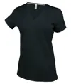 T-shirt donna a maniche corte con scollo a V Kariban