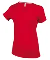 T-shirt donna a maniche corte con scollo a V Kariban