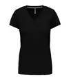 T-shirt donna a maniche corte con scollo a V Kariban