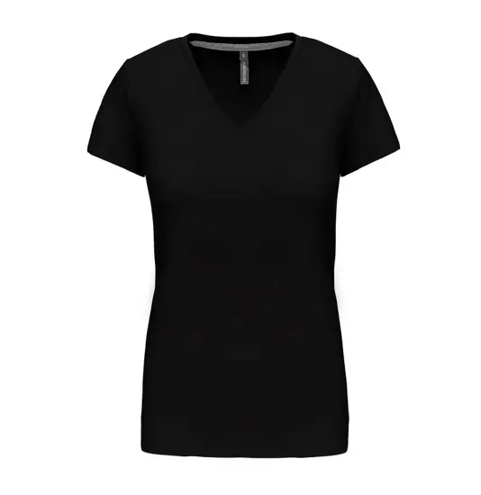 T-shirt donna a maniche corte con scollo a V Kariban