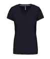 T-shirt donna a maniche corte con scollo a V Kariban