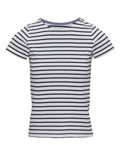 T-shirt donna coastal Marinière a maniche corte Asquith & Fox