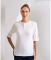 T-shirt donna con maniche arrotolate Long John Premier
