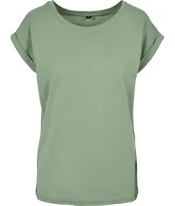 T-shirt donna con spalle scese Build Your Brand